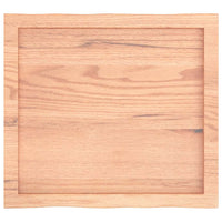 Piano Tavolo Marrone Chiaro 60x50x(2-6) cm Rovere Non Trattato 363934