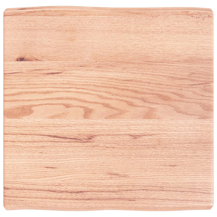 Piano Tavolo Marrone Chiaro 60x60x(2-6) cm Rovere Non Trattatocod mxl 127921