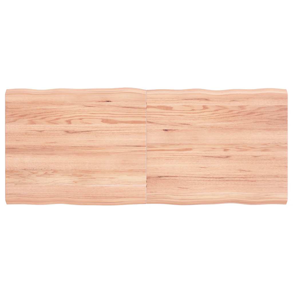 Piano Tavolo Marrone Chiaro 120x50x(2-4) cm Rovere Non Trattatocod mxl 95728