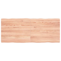 Piano Tavolo Marrone Chiaro 120x50x(2-4) cm Rovere Non Trattatocod mxl 95728