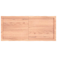 Piano Tavolo Marrone Chiaro 120x50x(2-4) cm Rovere Non Trattato 363958