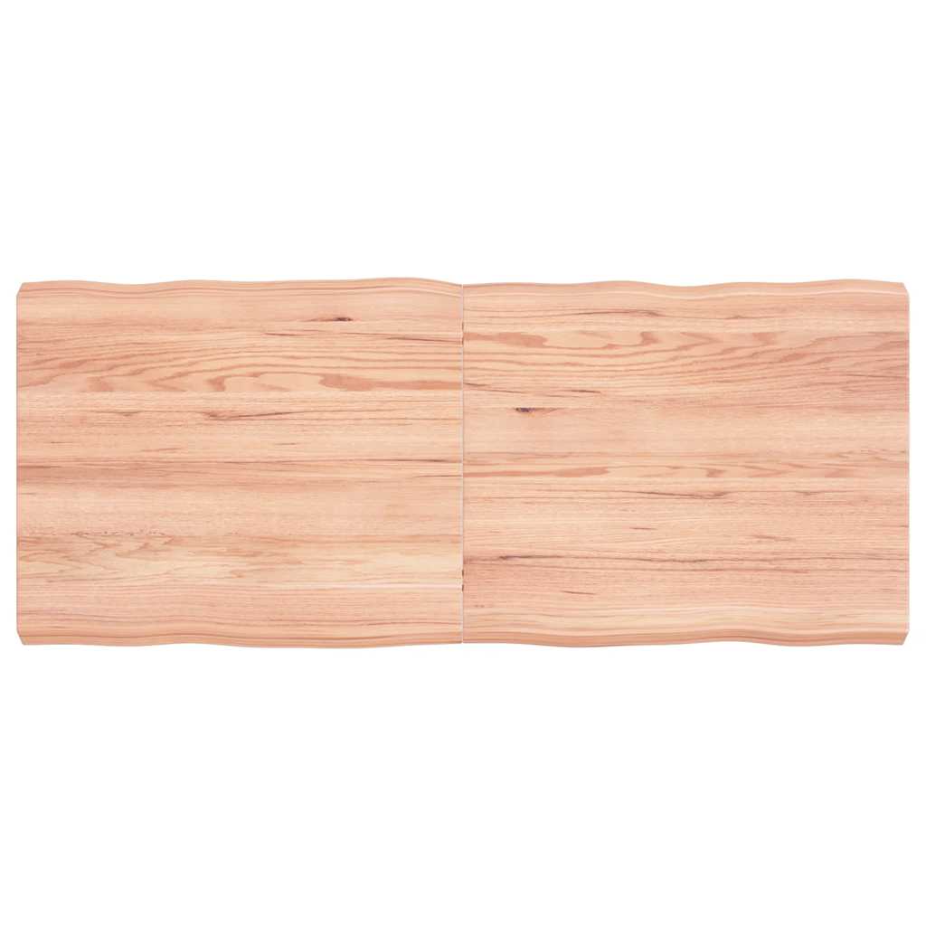 Piano Tavolo Marrone Chiaro 120x50x(2-6) cm Rovere Non Trattatocod mxl 71693