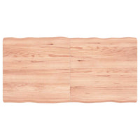 Piano Tavolo Marrone Chiaro 120x60x(2-6) cm Rovere Non Trattatocod mxl 119647