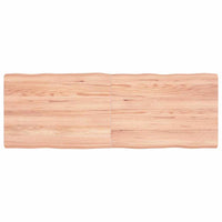 Piano Tavolo Marrone Chiaro 140x50x(2-6) cm Rovere Non Trattatocod mxl 70357