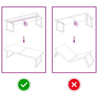 Piano Tavolo Marrone Chiaro 140x50x(2-6) cm Rovere Non Trattato 363965