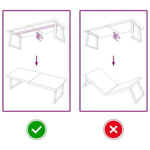 Piano Tavolo Marrone Chiaro 140x50x(2-6) cm Rovere Non Trattato 363965