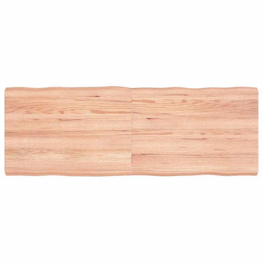 Piano Tavolo Marrone Chiaro 140x50x(2-6) cm Rovere Non Trattatocod mxl 70357