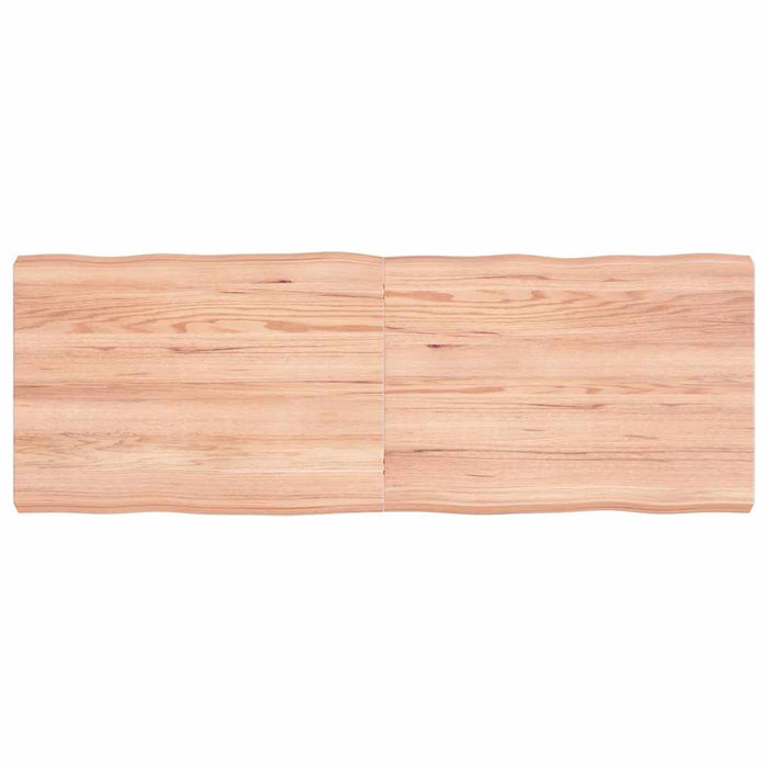 Piano Tavolo Marrone Chiaro 140x50x(2-6) cm Rovere Non Trattatocod mxl 70357