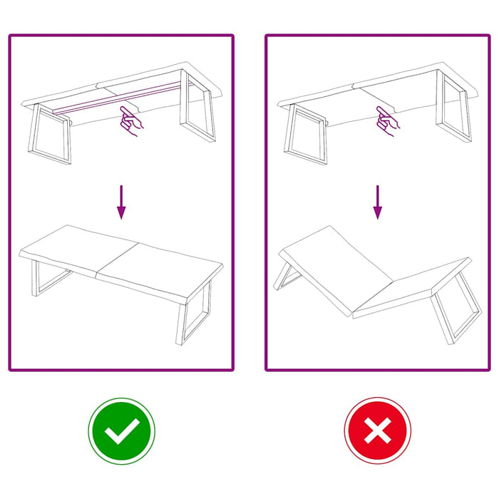 Piano Tavolo Marrone Chiaro 140x60x(2-4) cm Rovere Non Trattato 363966