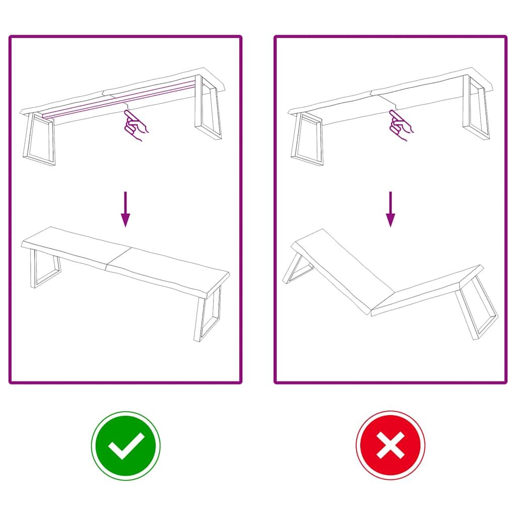 Piano Tavolo Marrone Chiaro 160x40x(2-6) cm Rovere Non Trattato 363969