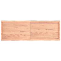 Piano Tavolo Marrone Chiaro 160x50x(2-6) cm Rovere Non Trattato 363971