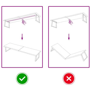 Piano Tavolo Marrone Chiaro 220x50x(2-4) cm Rovere Non Trattato 363988