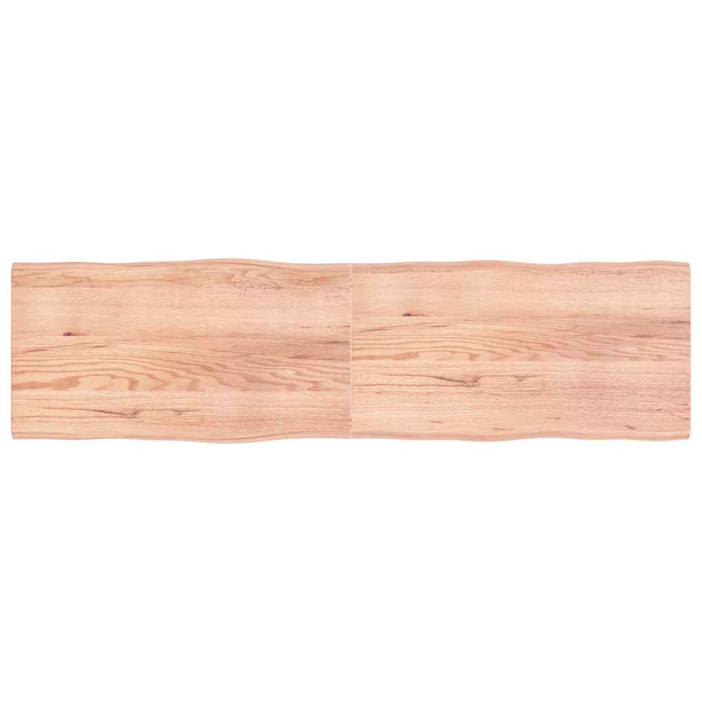 Piano Tavolo Marrone Chiaro 220x60x(2-4) cm Rovere Non Trattatocod mxl 78623