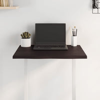 Piano Tavolo Marrone Scuro 60x50x2 cm in Rovere Non Trattato 363998