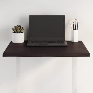 Piano Tavolo Marrone Scuro 60x50x2 cm in Rovere Non Trattato 363998