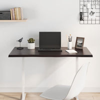 Piano Tavolo Marrone Scuro 100x50x2 cm in Rovere Non Trattato 364016