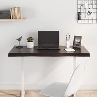 Piano Tavolo Marrone Scuro 100x60x(2-4)cm Rovere Non Trattato 364020