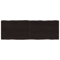 Piano Tavolo Marrone Scuro 120x40x(2-4)cm Rovere Non Trattatocod mxl 127504