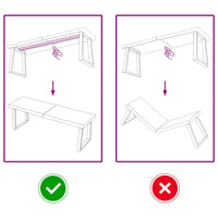 vidaXL Piano Tavolo Marrone Scuro 120x40x(2-6)cm Rovere Non Trattato