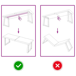 vidaXL Piano Tavolo Marrone Scuro 120x40x(2-6)cm Rovere Non Trattato