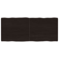 Piano Tavolo Marrone Scuro 140x60x(2-4)cm Rovere Non Trattatocod mxl 79413