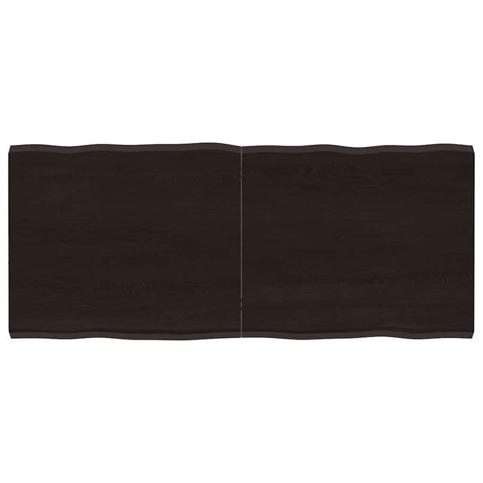 Piano Tavolo Marrone Scuro 140x60x(2-4)cm Rovere Non Trattatocod mxl 79413