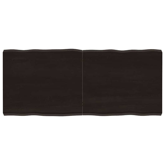 Piano Tavolo Marrone Scuro 140x60x(2-6)cm Rovere Non Trattatocod mxl 104351