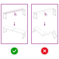 Piano Tavolo Marrone Scuro 160x40x(2-4)cm Rovere Non Trattato 364034