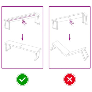 vidaXL Piano Tavolo Marrone Scuro 160x40x(2-4)cm Rovere Non Trattato