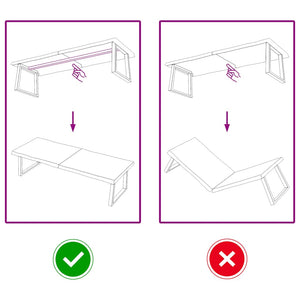 Piano Tavolo Marrone Scuro 160x60x(2-4)cm Rovere Non Trattato 364038