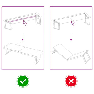 Piano Tavolo Marrone Scuro 180x50x(2-6)cm Rovere Non Trattato 364043