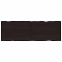 Piano Tavolo Marrone Scuro 180x60x(2-4)cm Rovere Non Trattatocod mxl 103655