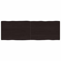 Piano Tavolo Marrone Scuro 180x60x(2-4)cm Rovere Non Trattatocod mxl 103655