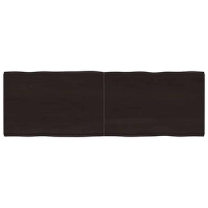 Piano Tavolo Marrone Scuro 180x60x(2-6)cm Rovere Non Trattatocod mxl 80269