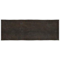 Piano Tavolo Marrone Scuro 180x60x(2-6)cm Rovere Non Trattato 364045