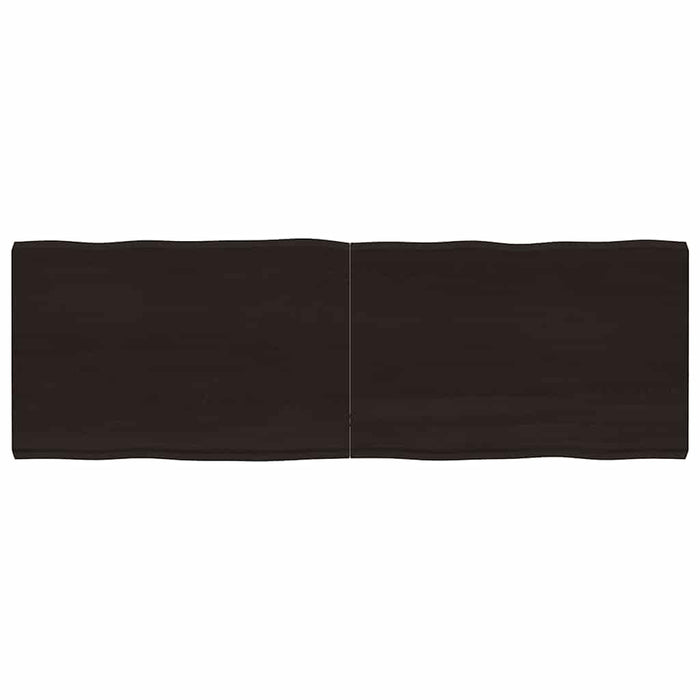 Piano Tavolo Marrone Scuro 180x60x(2-6)cm Rovere Non Trattatocod mxl 80269