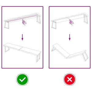 Piano Tavolo Marrone Scuro 200x40x(2-6)cm Rovere Non Trattato 364047
