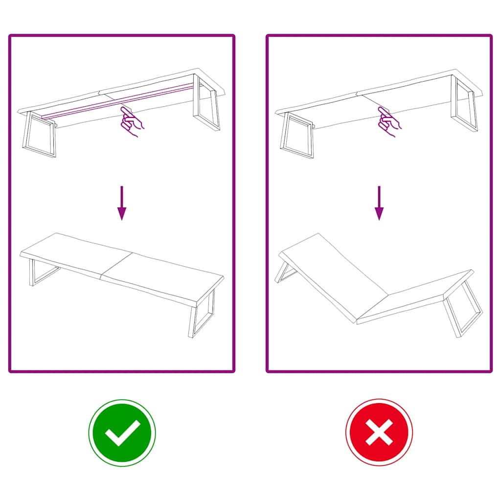 Piano Tavolo Marrone Scuro 200x60x(2-6)cm Rovere Non Trattato 364051