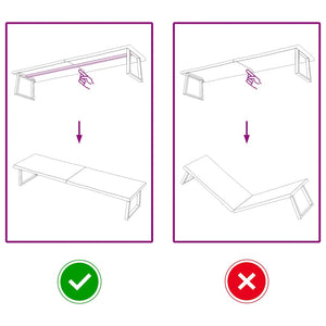 Piano Tavolo Marrone Scuro 220x50x(2-4)cm Rovere Non Trattato 364054