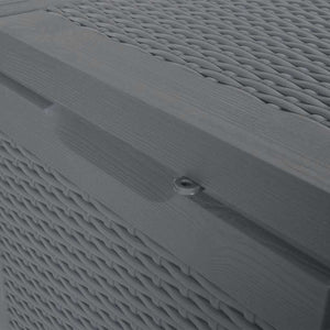 Contenitore da Giardino Grigio in Rattan PP 90 L 364059