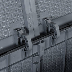 Cassapanca da giardino con contenitore grigio PP rattan 270 litri 02_0013091