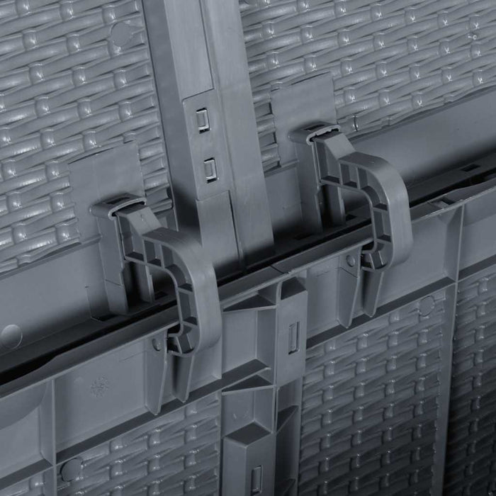 Contenitore da Giardino Grigio in Rattan PP 270 L 364061