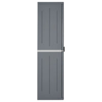 Armadio da Giardino Grigio 65x45x172 cm in Rattan PP