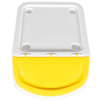 Cestini per Rifiuti Impilabili con Coperchi 3pz Bianchi PP 120L 364070