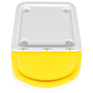 Pattumiere impilabili con coperchio 3 pezzi PP 120 litri bianco 02_0006049