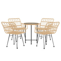 Set da Pranzo da Giardino 5 pz in Polyrattan 3157837