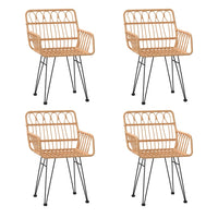 Set da Pranzo da Giardino 5 pz in Polyrattan 3157837