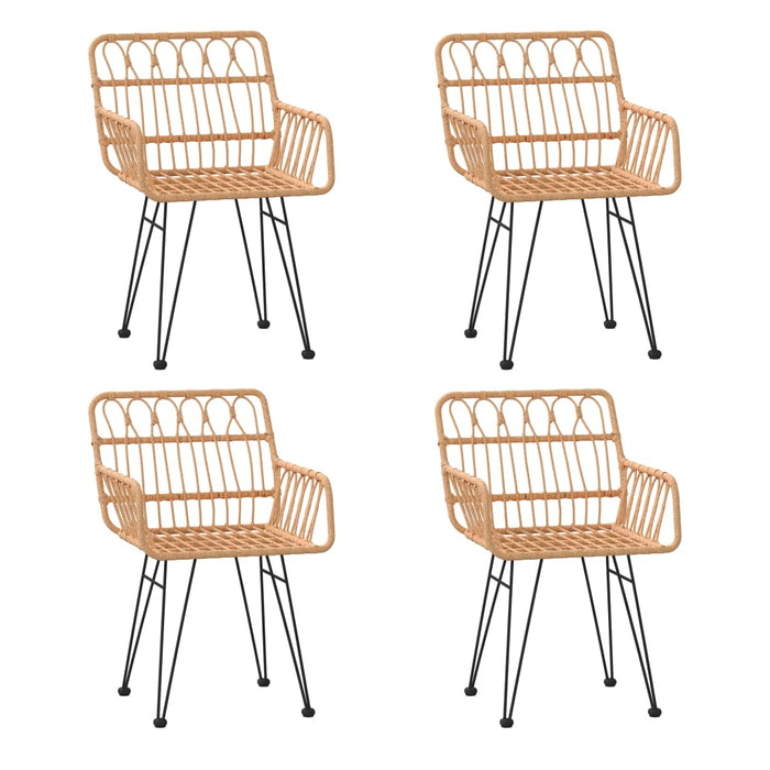 Set da Pranzo da Giardino 5 pz in Polyrattan 3157837