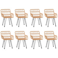 Set da Pranzo da Giardino 9 pz in Polyrattan cod mxl 35570