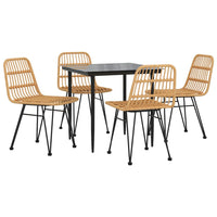 Set da Pranzo da Giardino 5 pz in Polyrattan 3157874